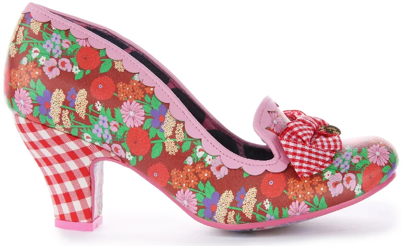 Irregular Choice Kanjanka In Red Pink For Women