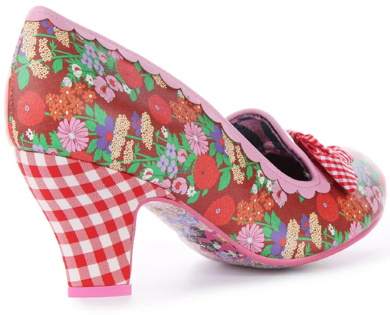 Irregular Choice Kanjanka In Red Pink For Women