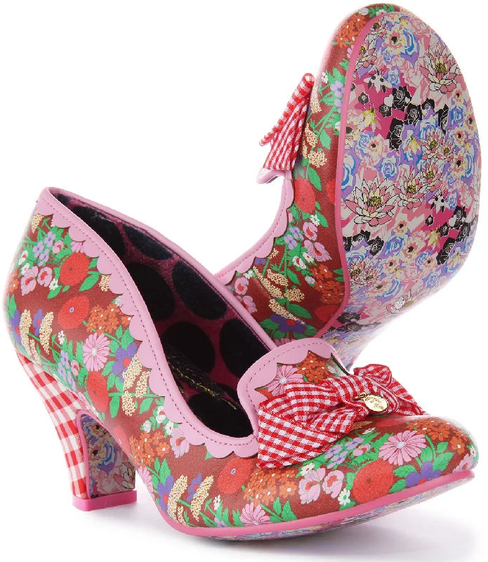 Irregular Choice Kanjanka In Red Pink For Women