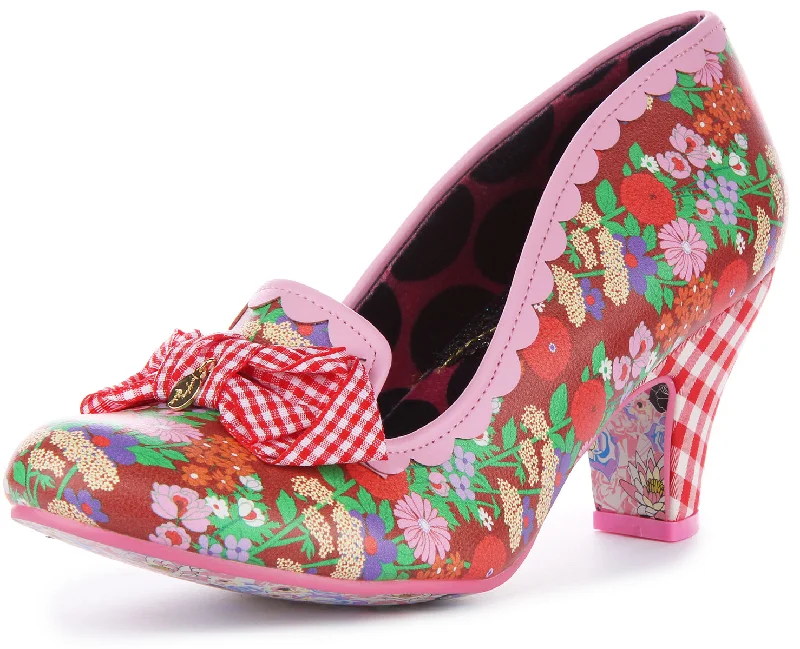 Irregular Choice Kanjanka In Red Pink For Women