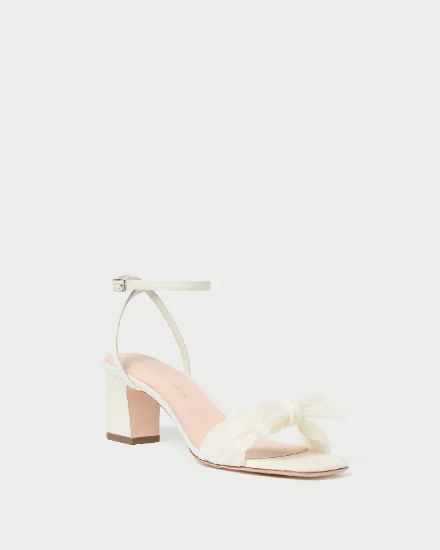 Kimora Pearl Pleated Bow Heel