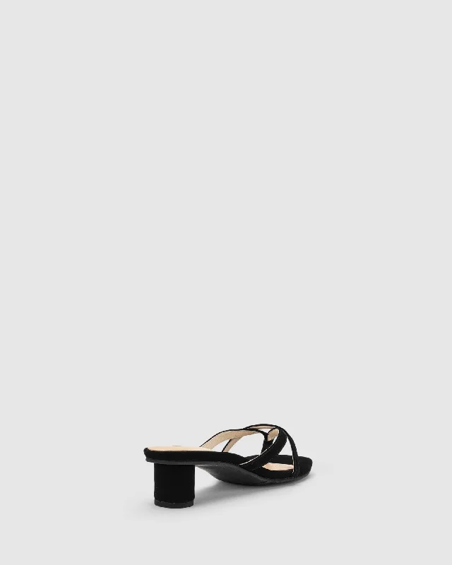 Maya Heel - Black Nubuck