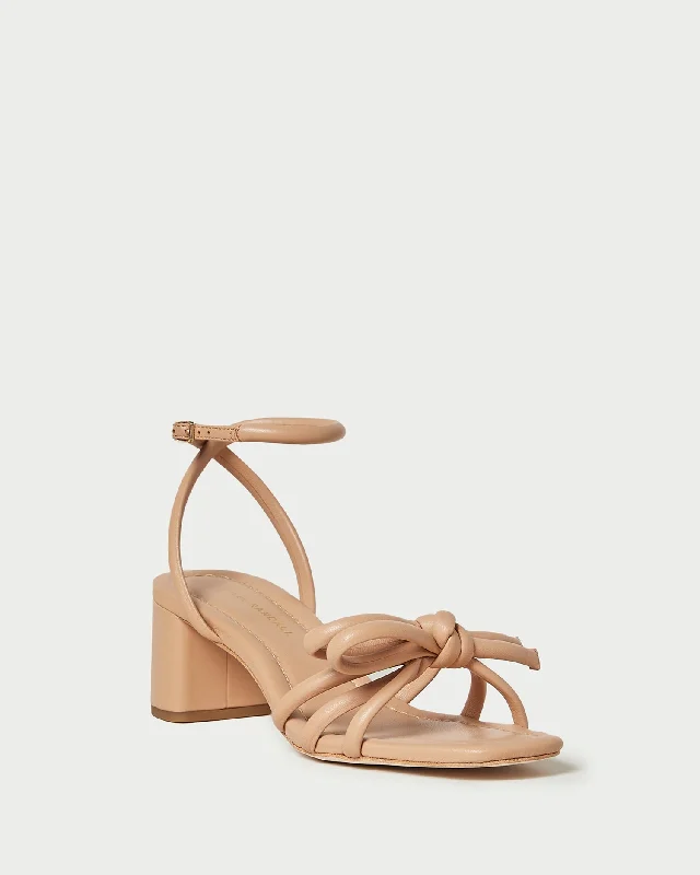 Mikel Dune Bow Mid-Heel Sandal