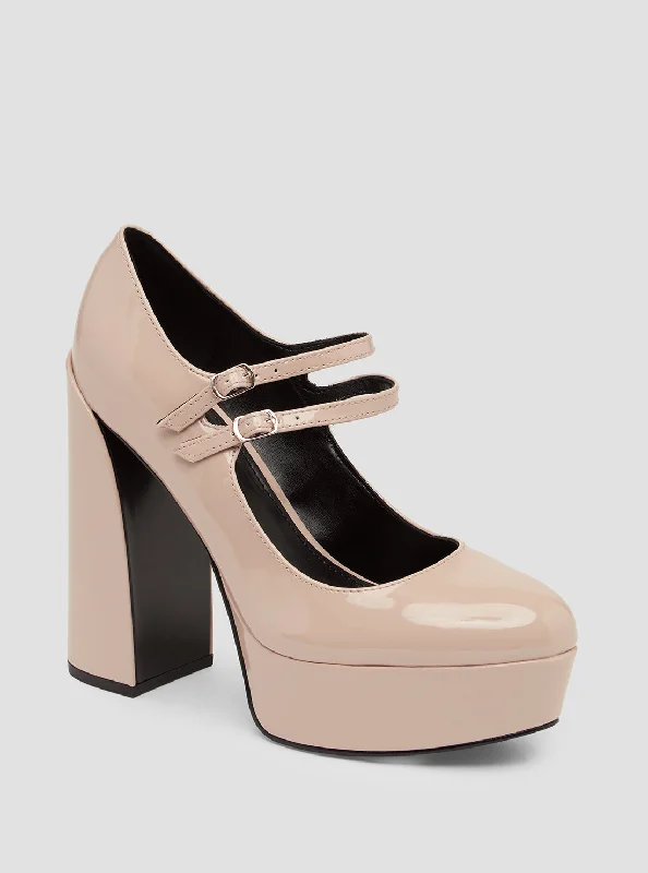 Nude Patent Callyna Heels