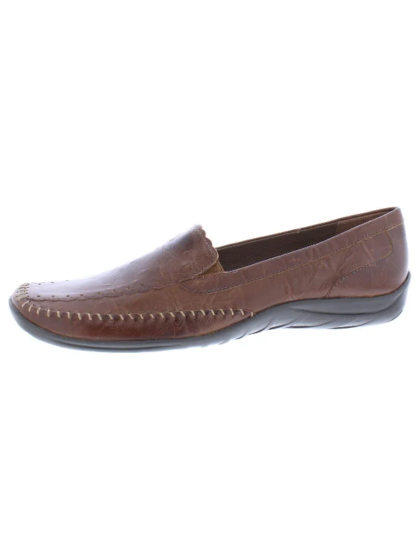 Tippy Womens Leather Slip On Loafers