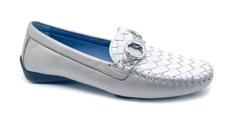 Women's Perlata Loafer In True Silver/white