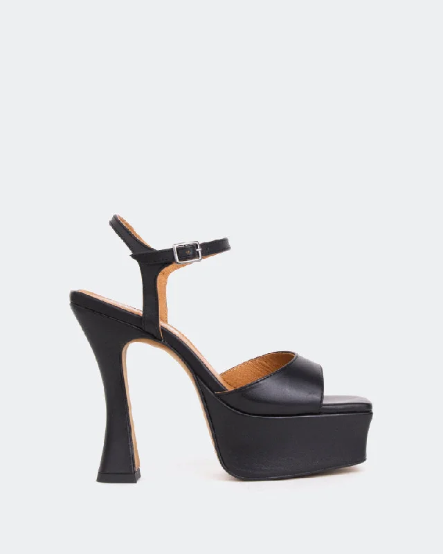 Betsey Black Leather/Cuir Noir