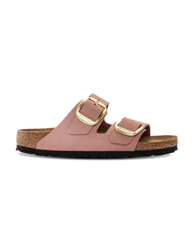 Birkenstock Arizona Big Buckle Nubuck Leather Old Rose Sandals