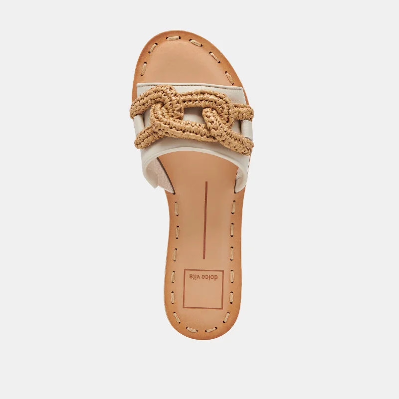 DESA SANDALS IVORY LEATHER