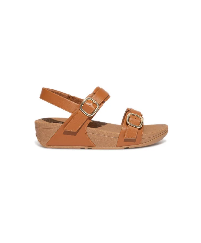 FitFlop Lulu Adjustable Leather Back-Strap Sandals Brown