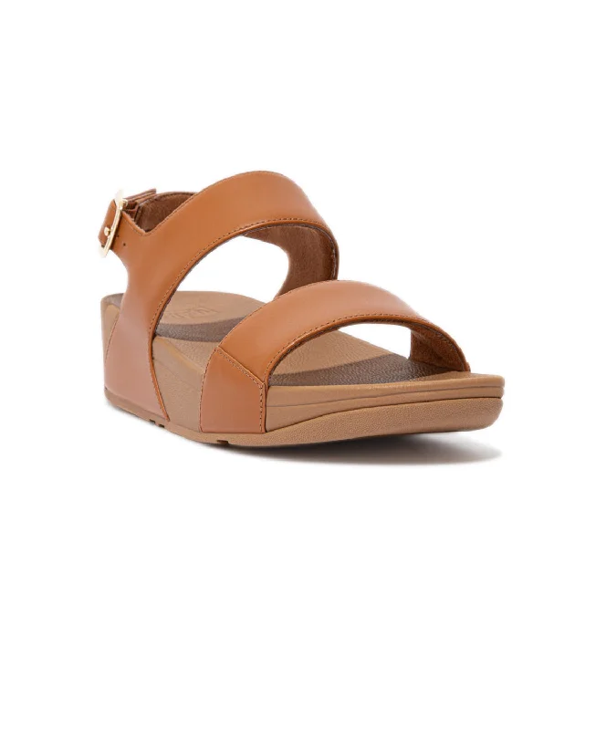 FitFlop Lulu Leather Back-Strap Sandals Light Tan