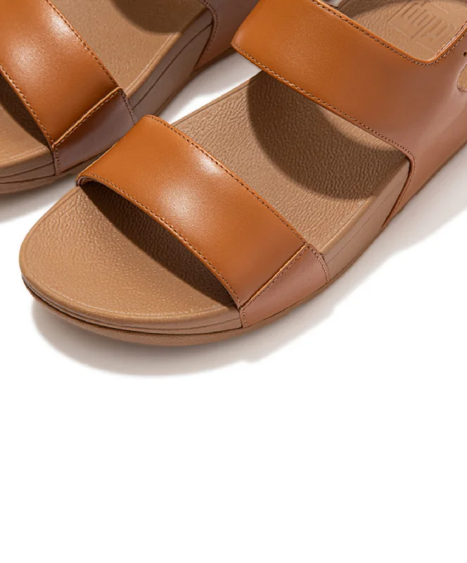 FitFlop Lulu Leather Back-Strap Sandals Light Tan