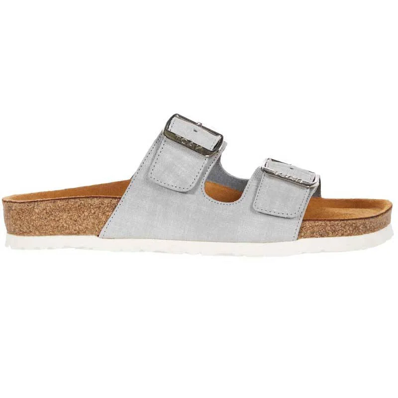 Naot Womens Santa Barbara Grey Linen Leather