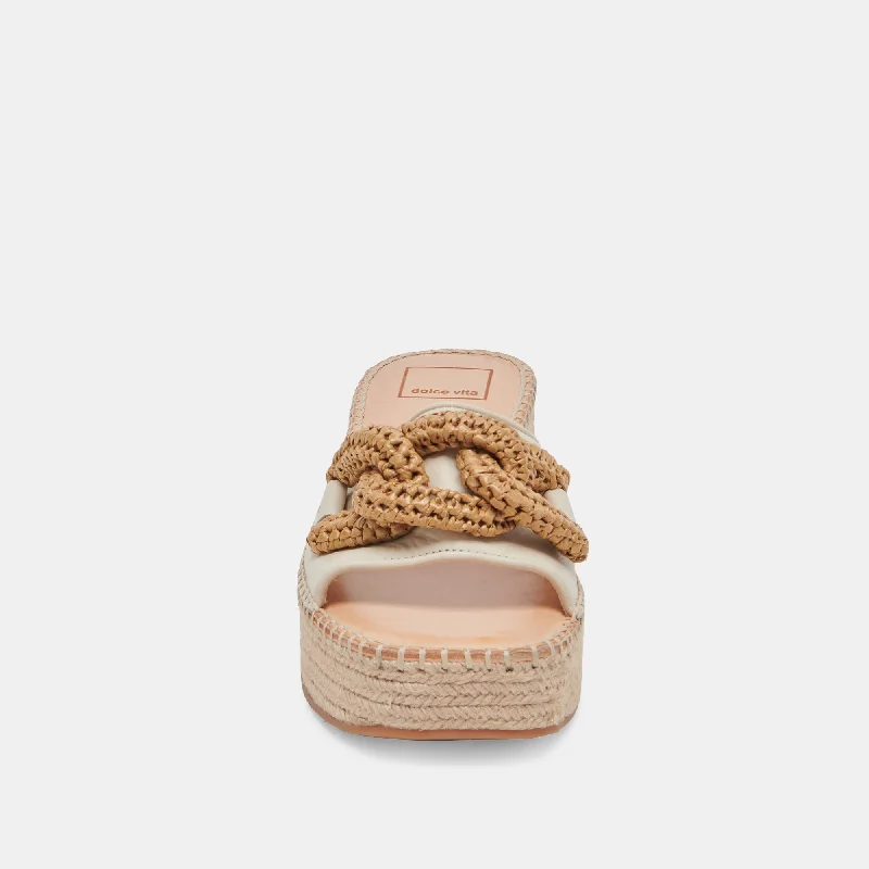 NARNIA SANDALS IVORY LEATHER