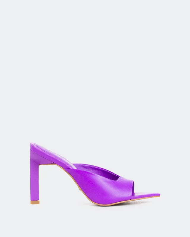 Palms, Purple Leather/Cuir Violet