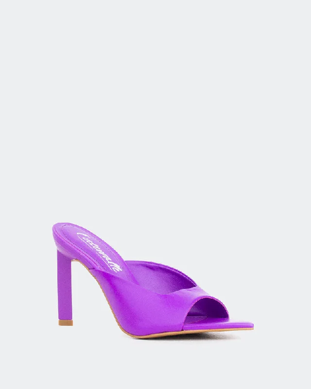 Palms, Purple Leather/Cuir Violet