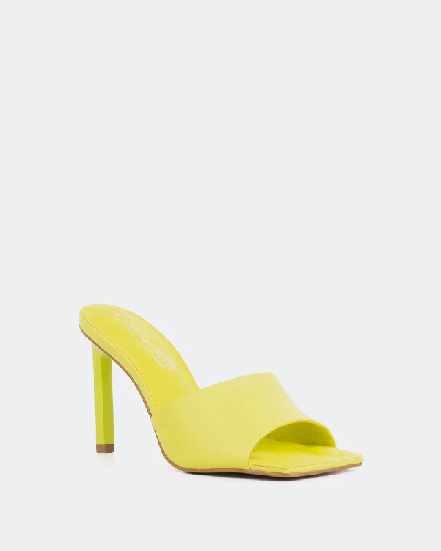 Sosua, Yellow Leather/Cuir Jaune