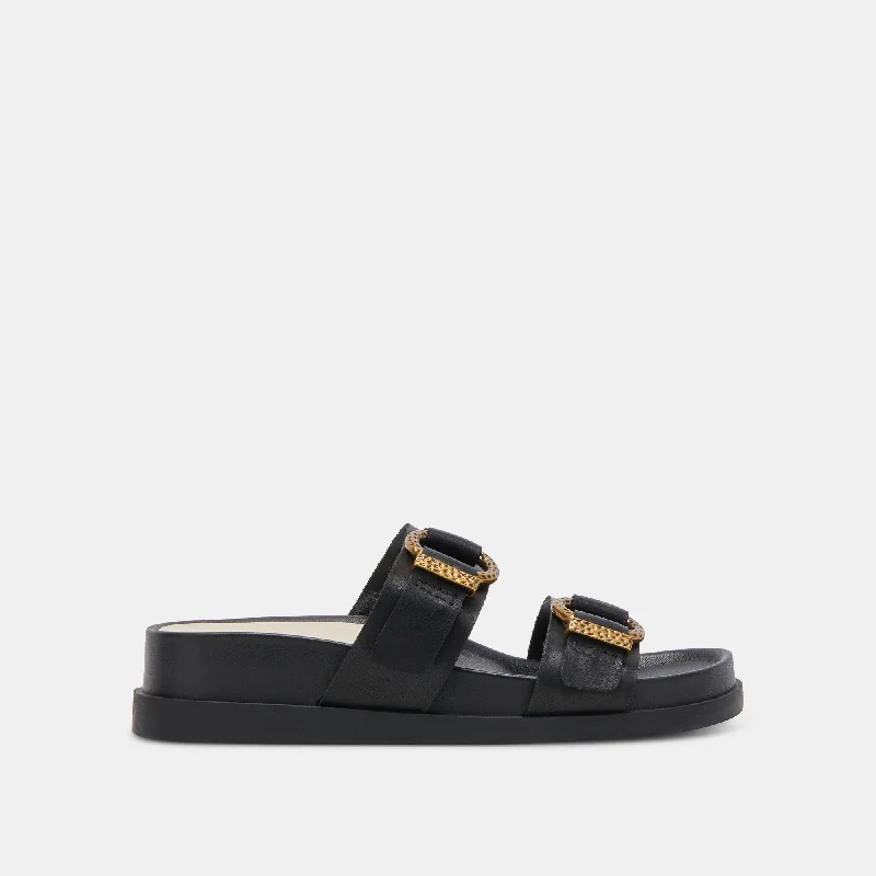 SOYA SANDALS ONYX LEATHER