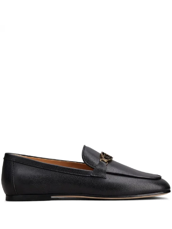 TOD'S Elegant Black Leather Loafers