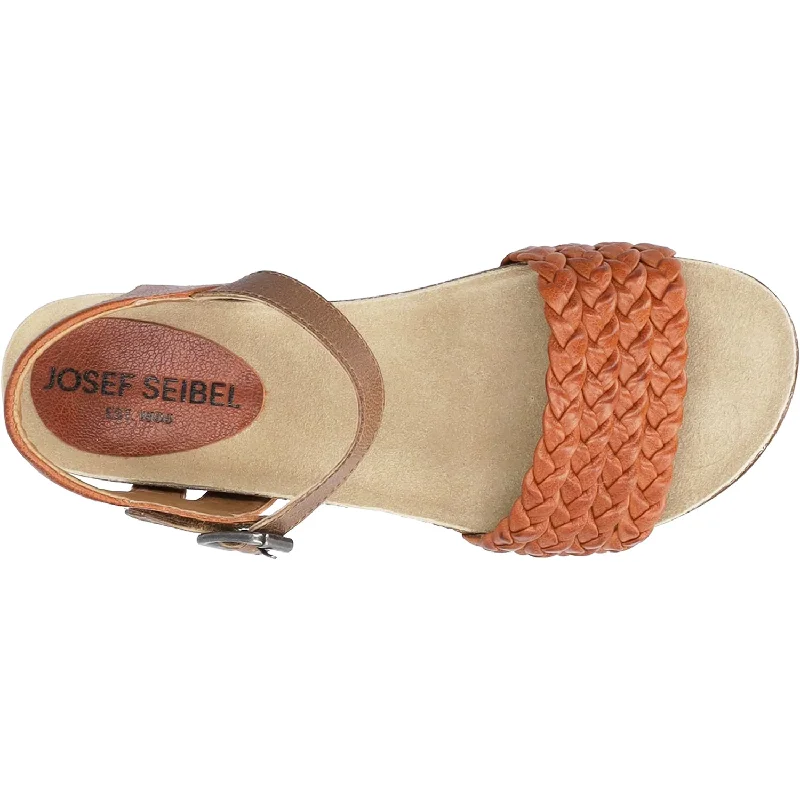 Women's Josef Seibel Clea 16 Orange Kombi Leather