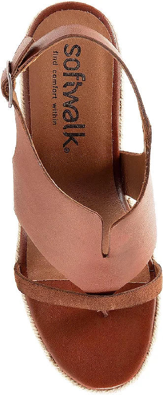 Women's SoftWalk Hudson Brown Toffee Leather