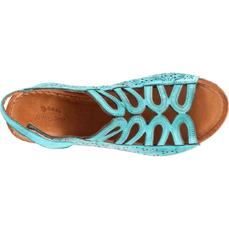 Women's Spring Step Inocencia Turquoise Leather