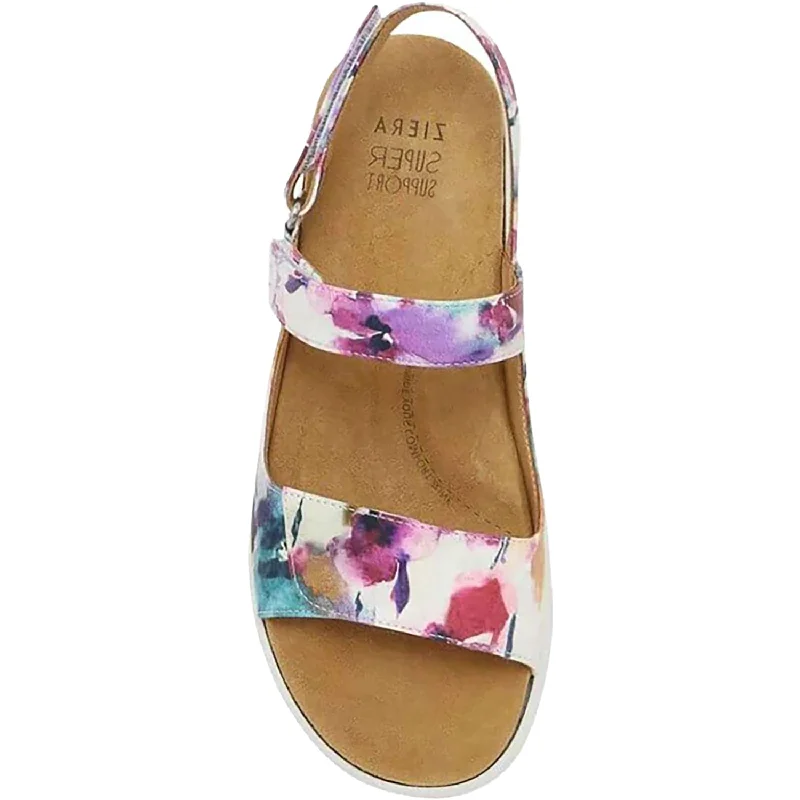 Women's Ziera Benji Orange Floral Leather